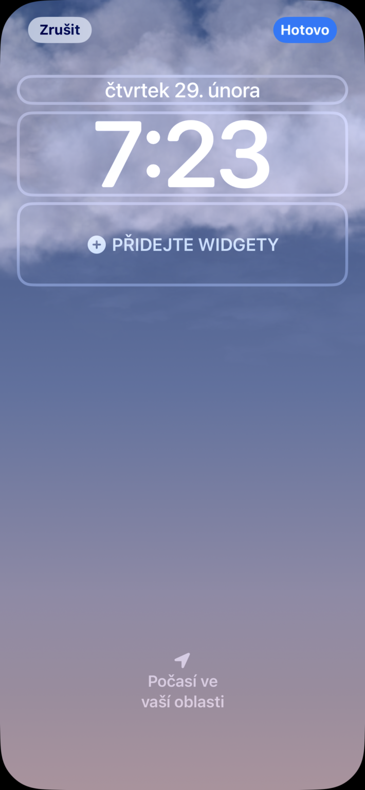Jak Do Widgetu Na Uzam Enou Obrazovku Iphonu P Idat Fotku Letem
