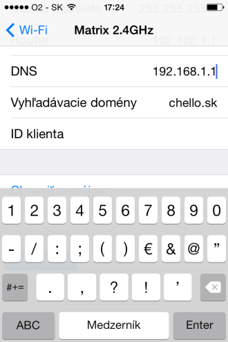 changing iphone dns address for neoload tunnel recording