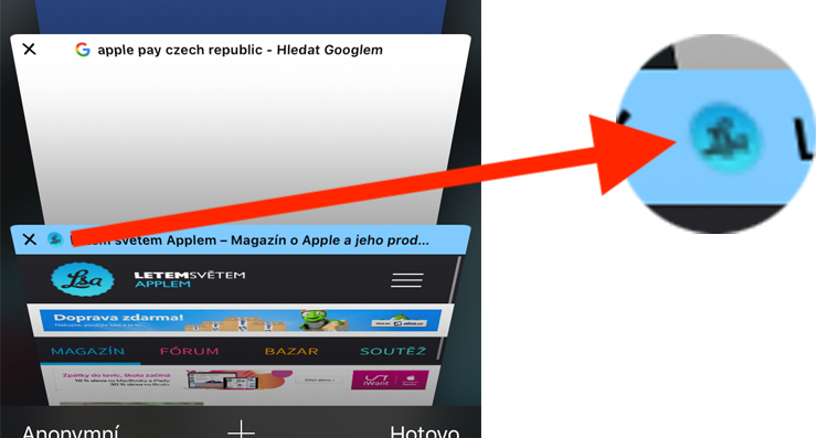 Jak Aktivovat V Safari Na Iphonu Ikony U Otevrenych Zalozek Pro Zlepseni Prehlednosti Letem Svetem Applem