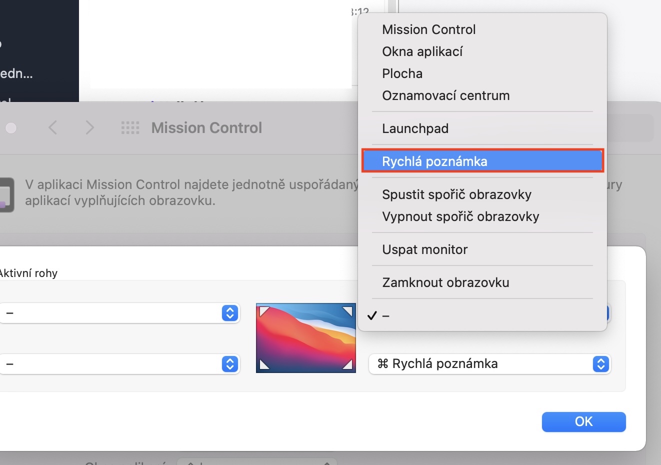 macos monterey disable quick note