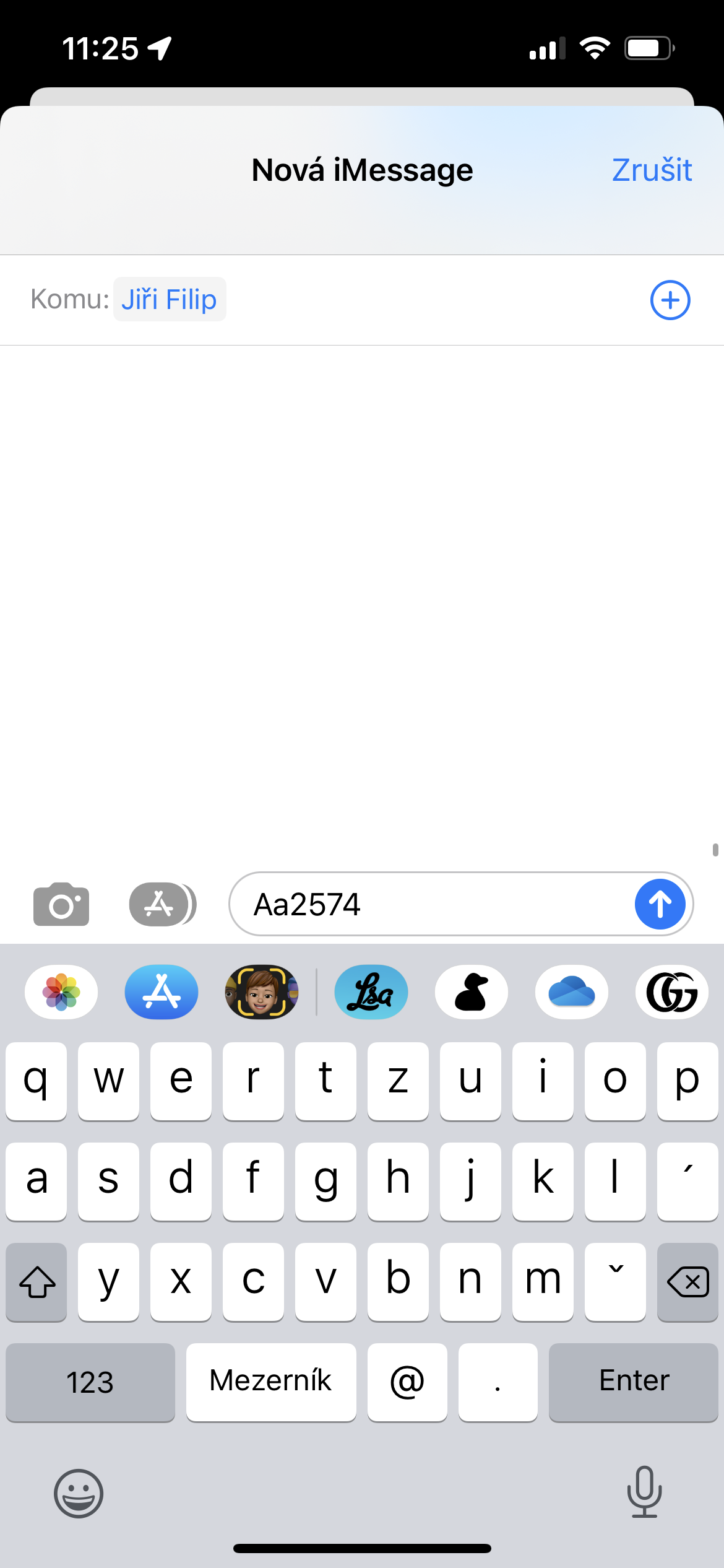 Jak sledovat let přes iMessage?