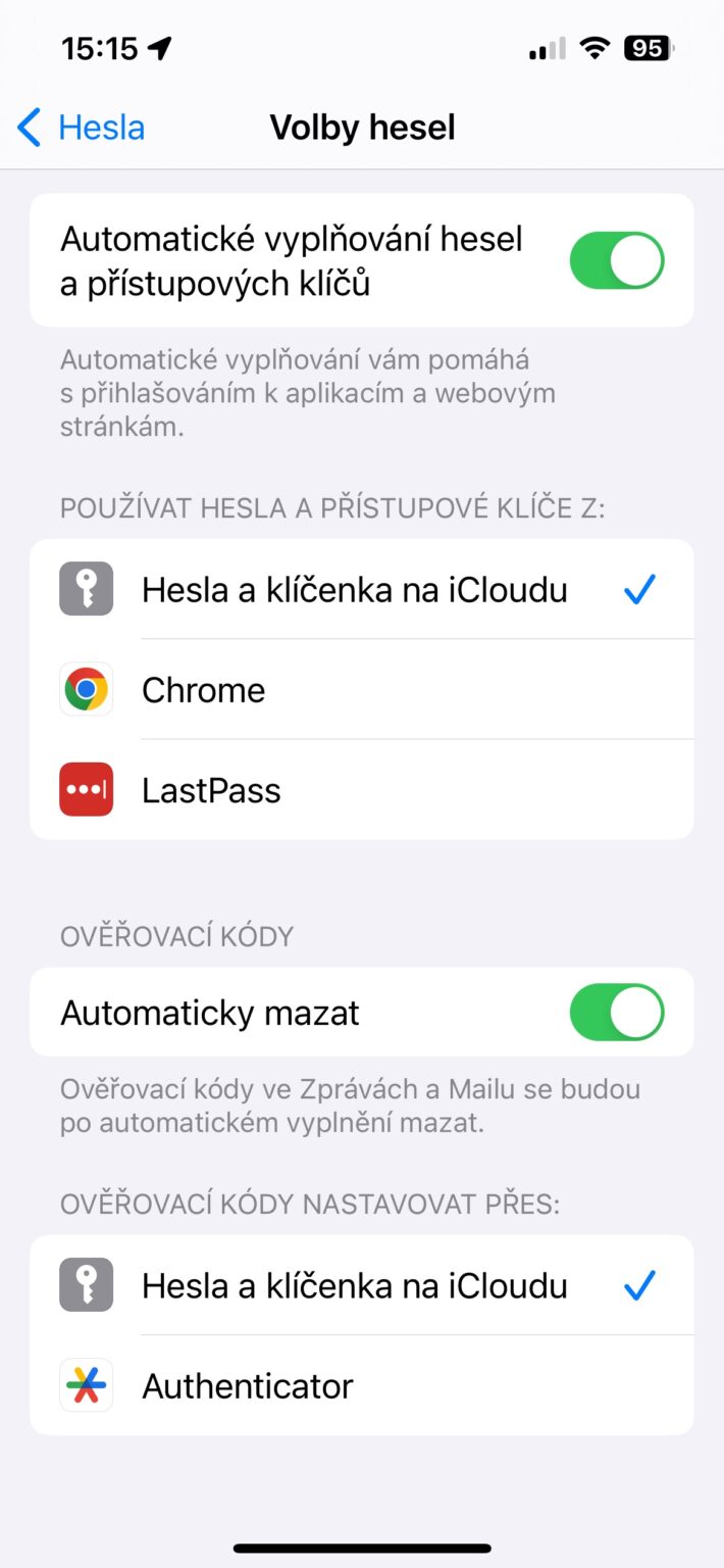 Jak na iPhonu automaticky mazat ověřovací kódy – Letem světem Applem